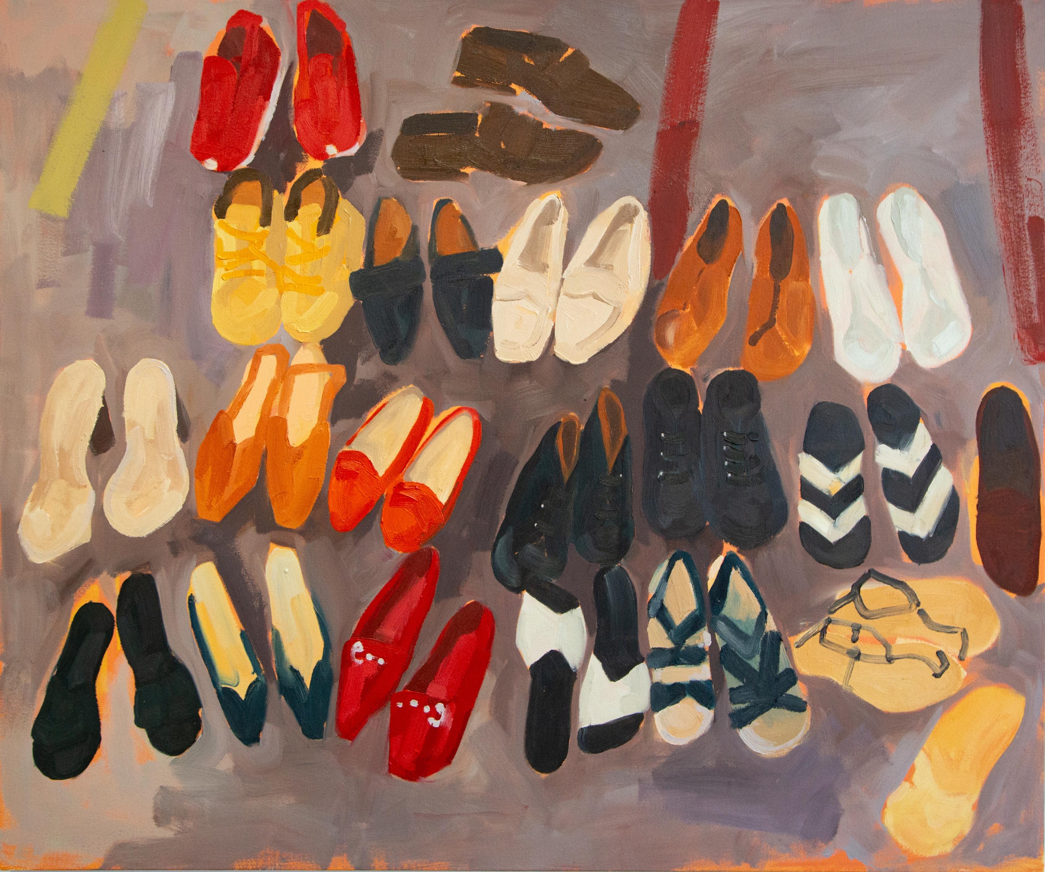 Lines Of Site by Nina Parsons - Oil painting