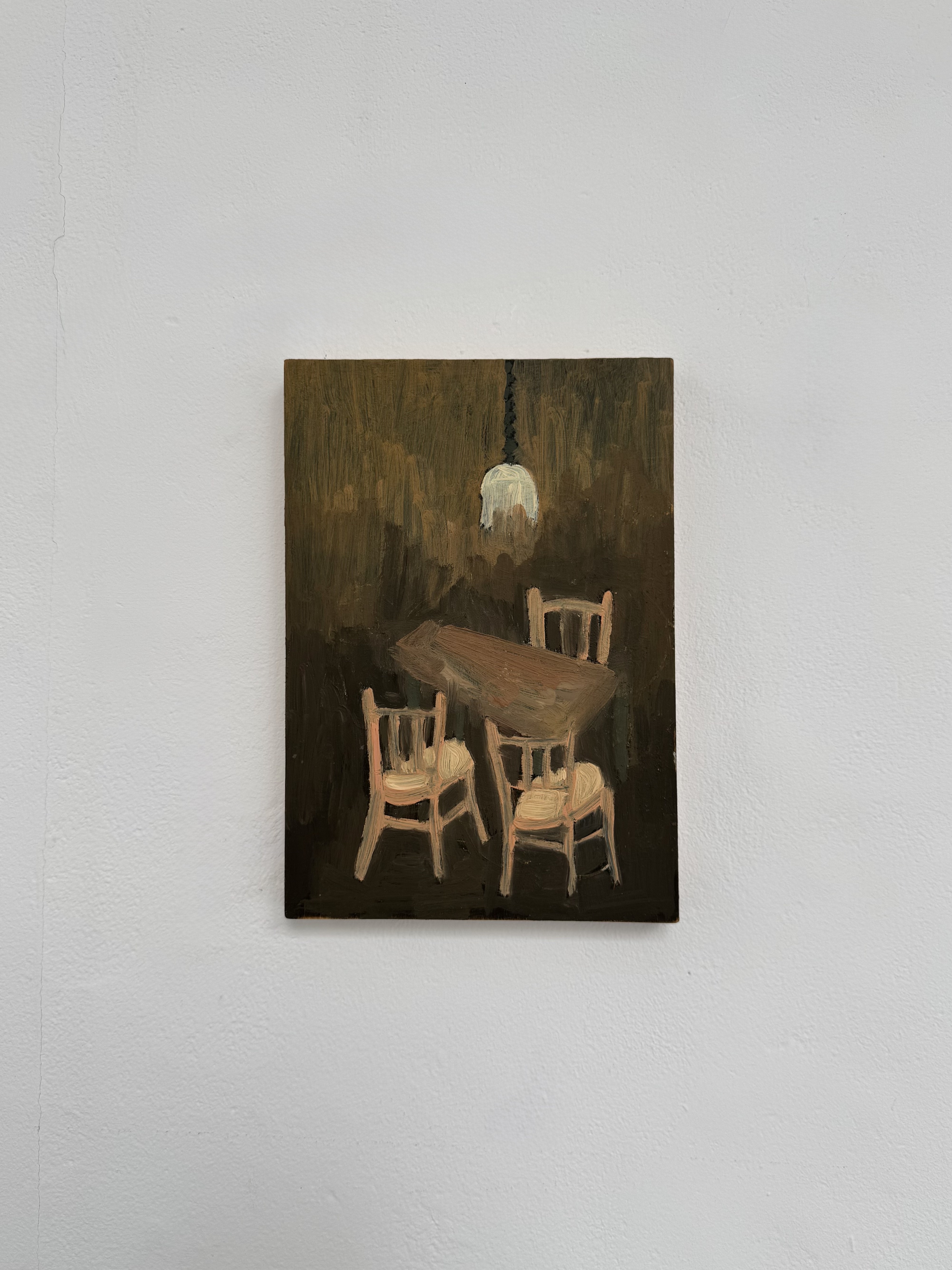 Our Table by Nina Parsons - Oil painting, A5 (14.8 x 21 cm)