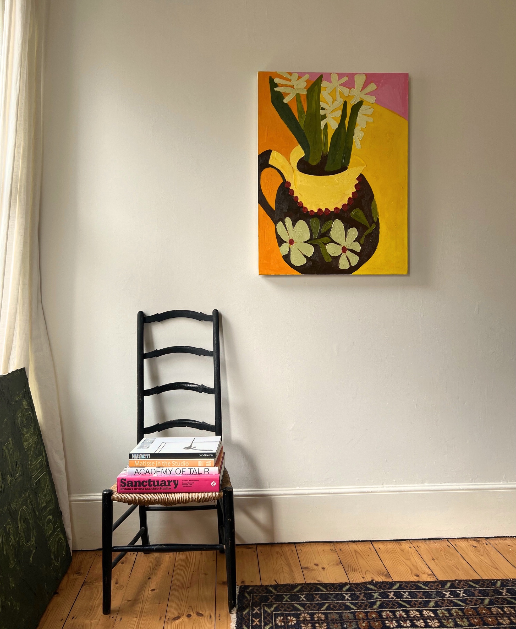 Mum's French Jug by Nina Parsons - Oil painting, 60 x 80 cm