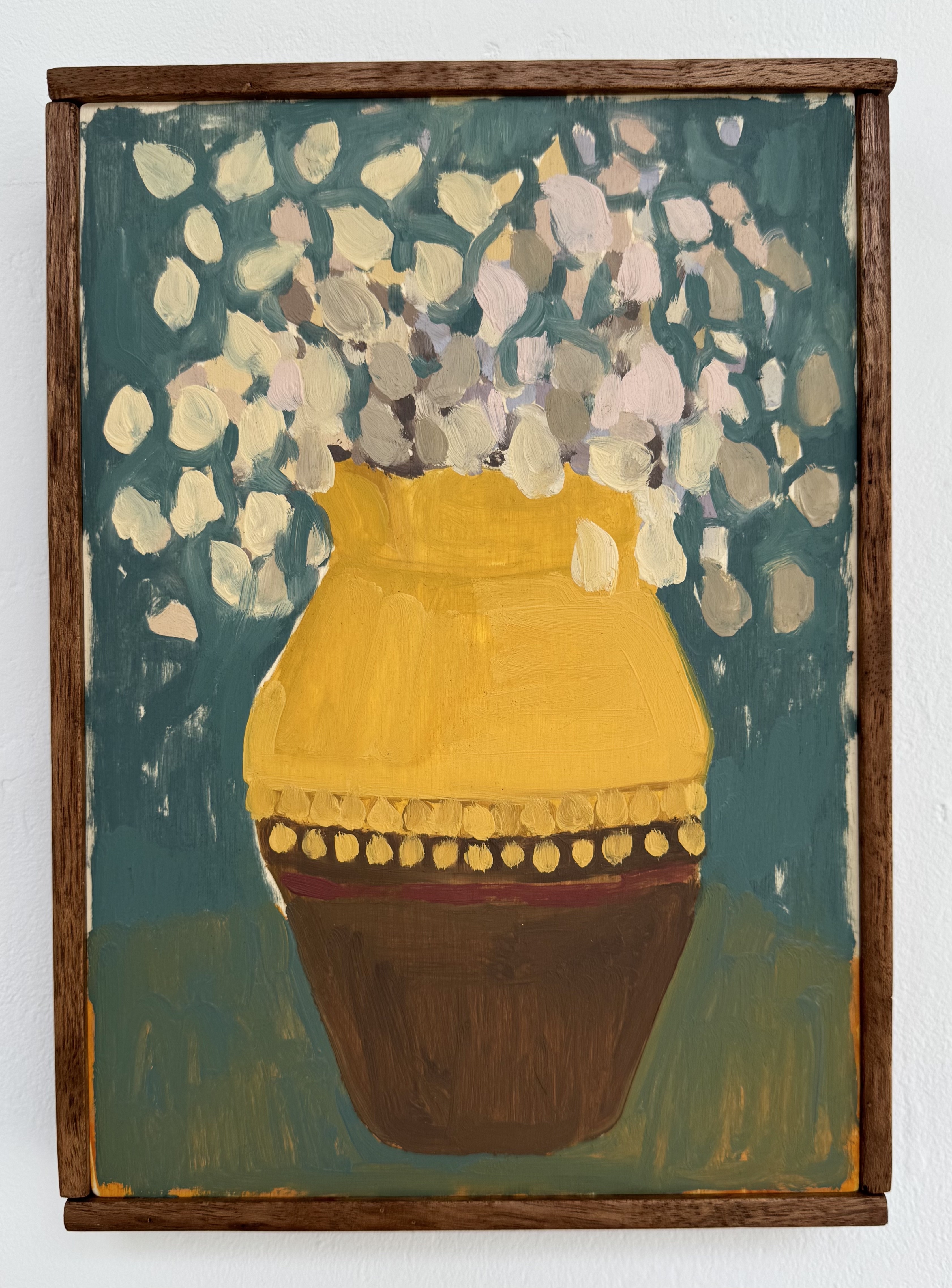 Hydrangea Study by Nina Parsons - Oil painting, A4 (21 x 29.7 cm)