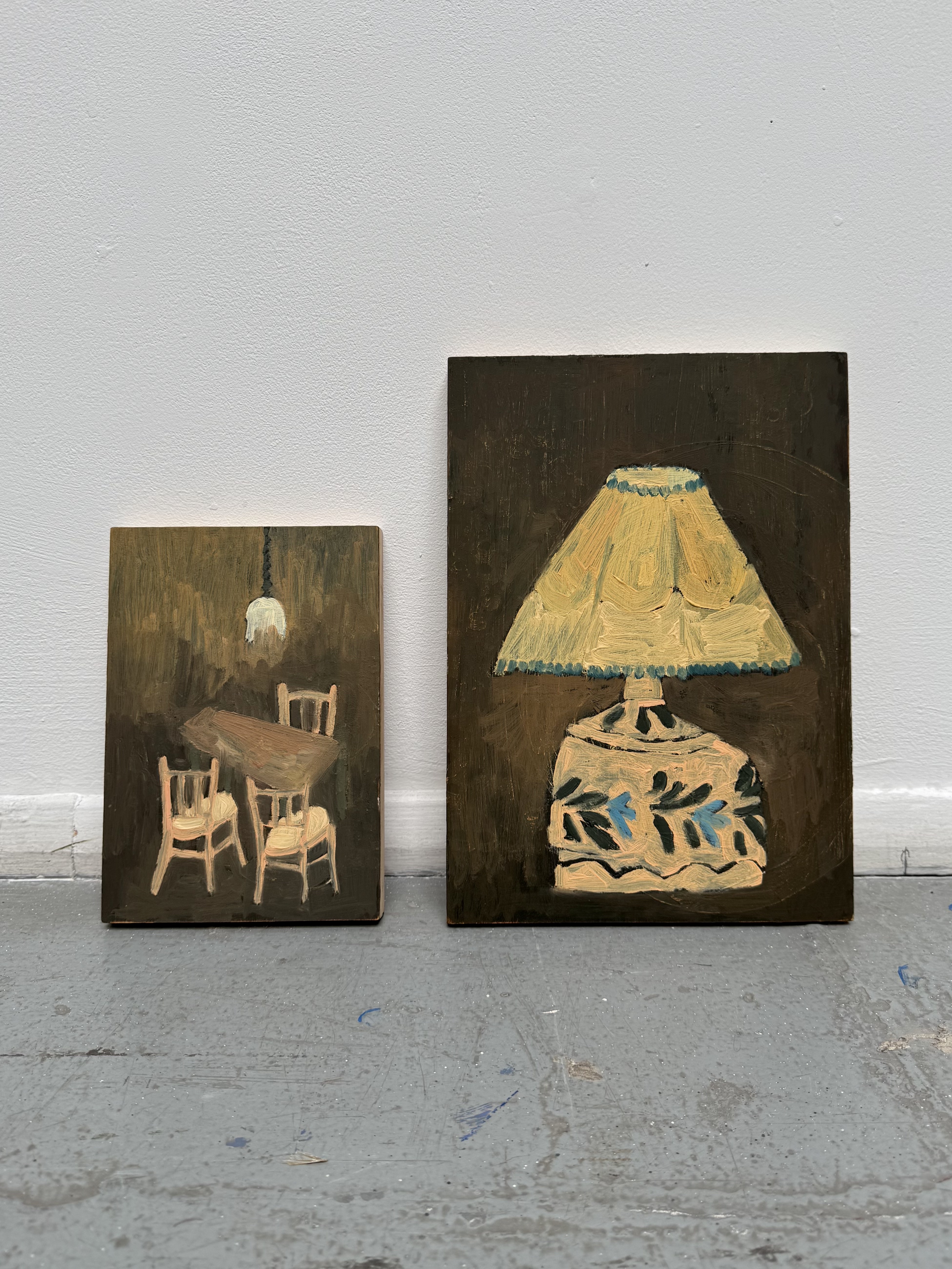 Our Table by Nina Parsons - Oil painting, A5 (14.8 x 21 cm)