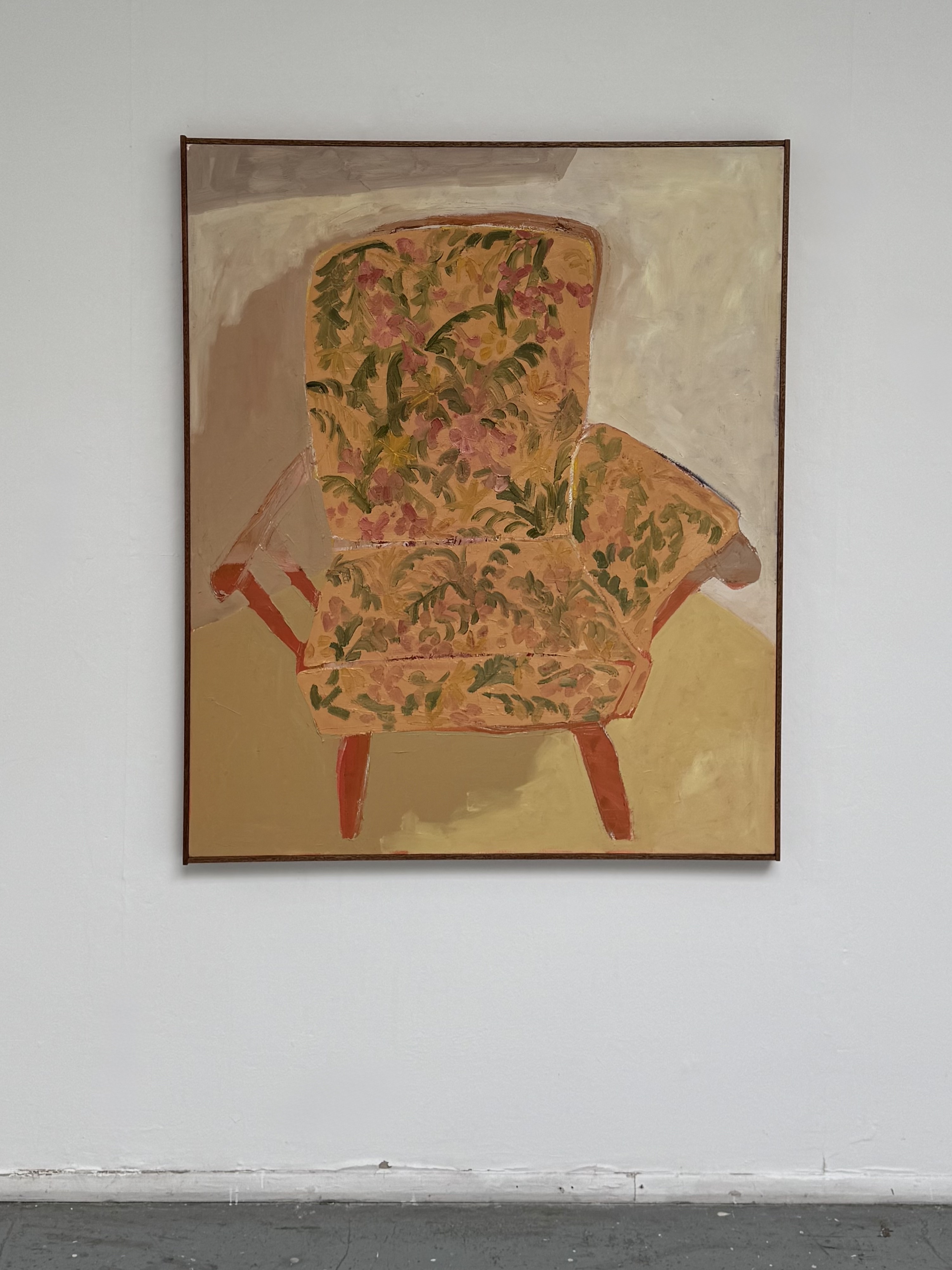 Seat in the Corner by Nina Parsons - Oil painting, 120 x 100 cm