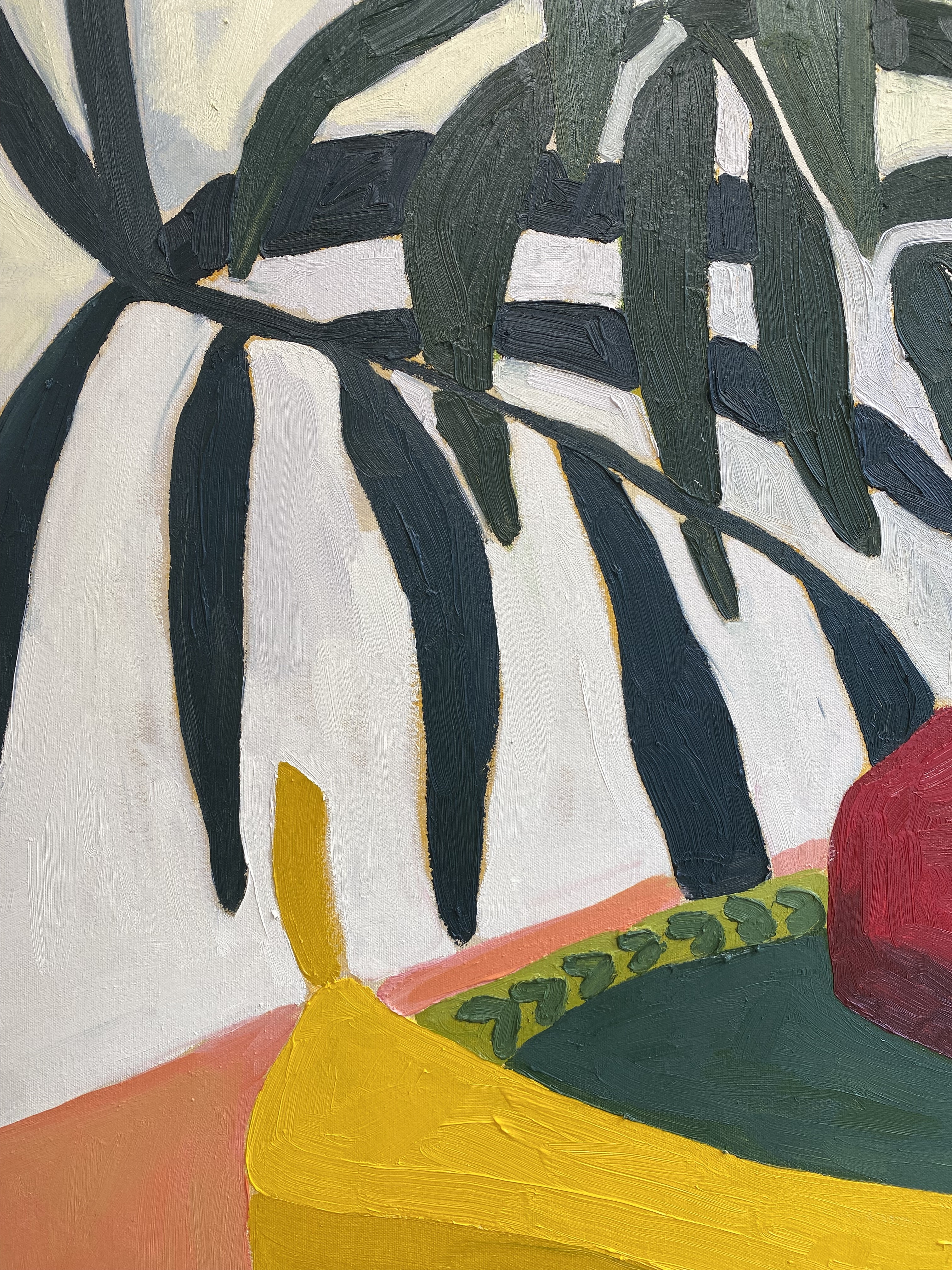 Kitchen Table by Nina Parsons - Oil painting, 120 x 150 cm