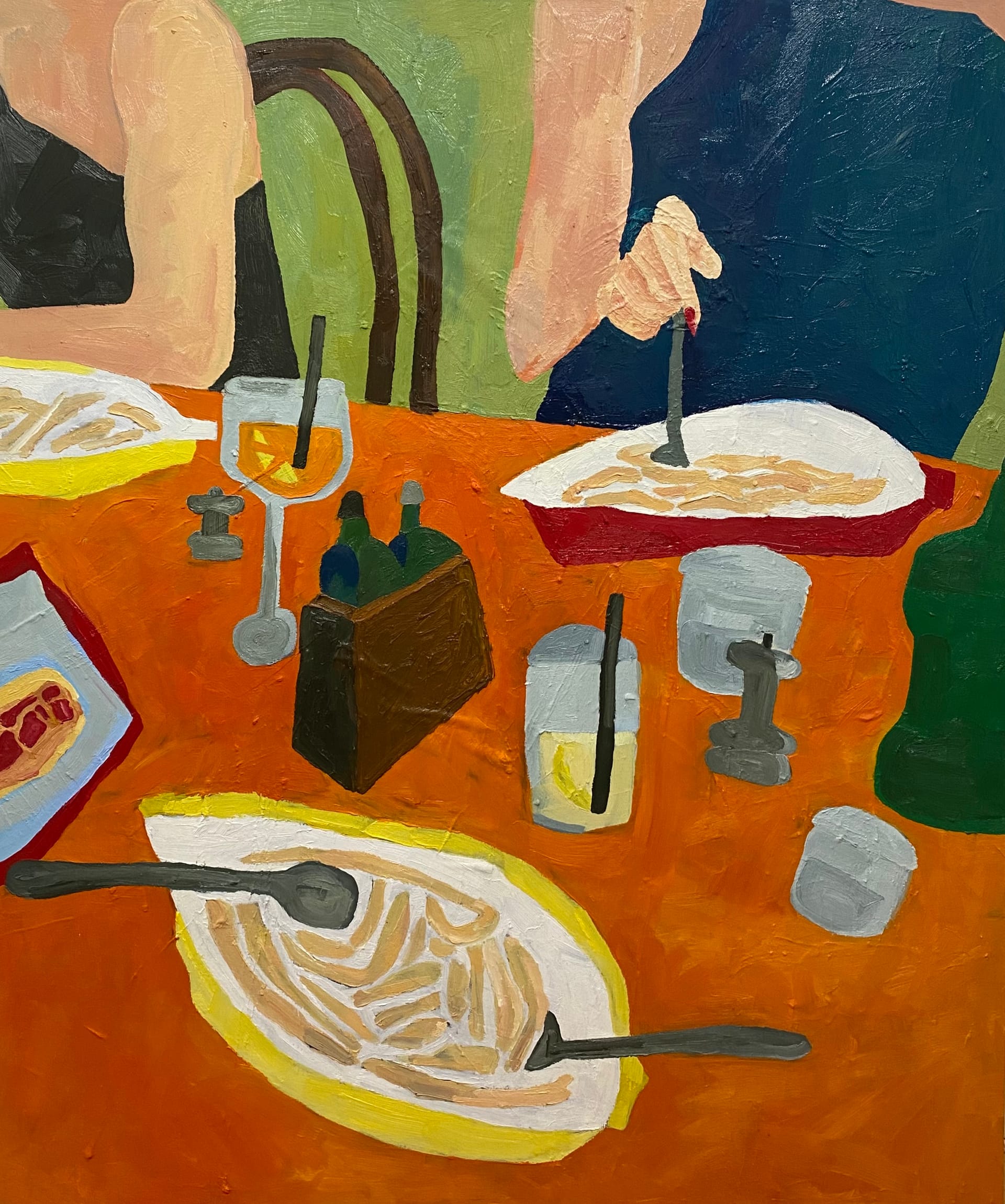 Dinner In Italy (2023) by Nina Parsons, Oil on canvas