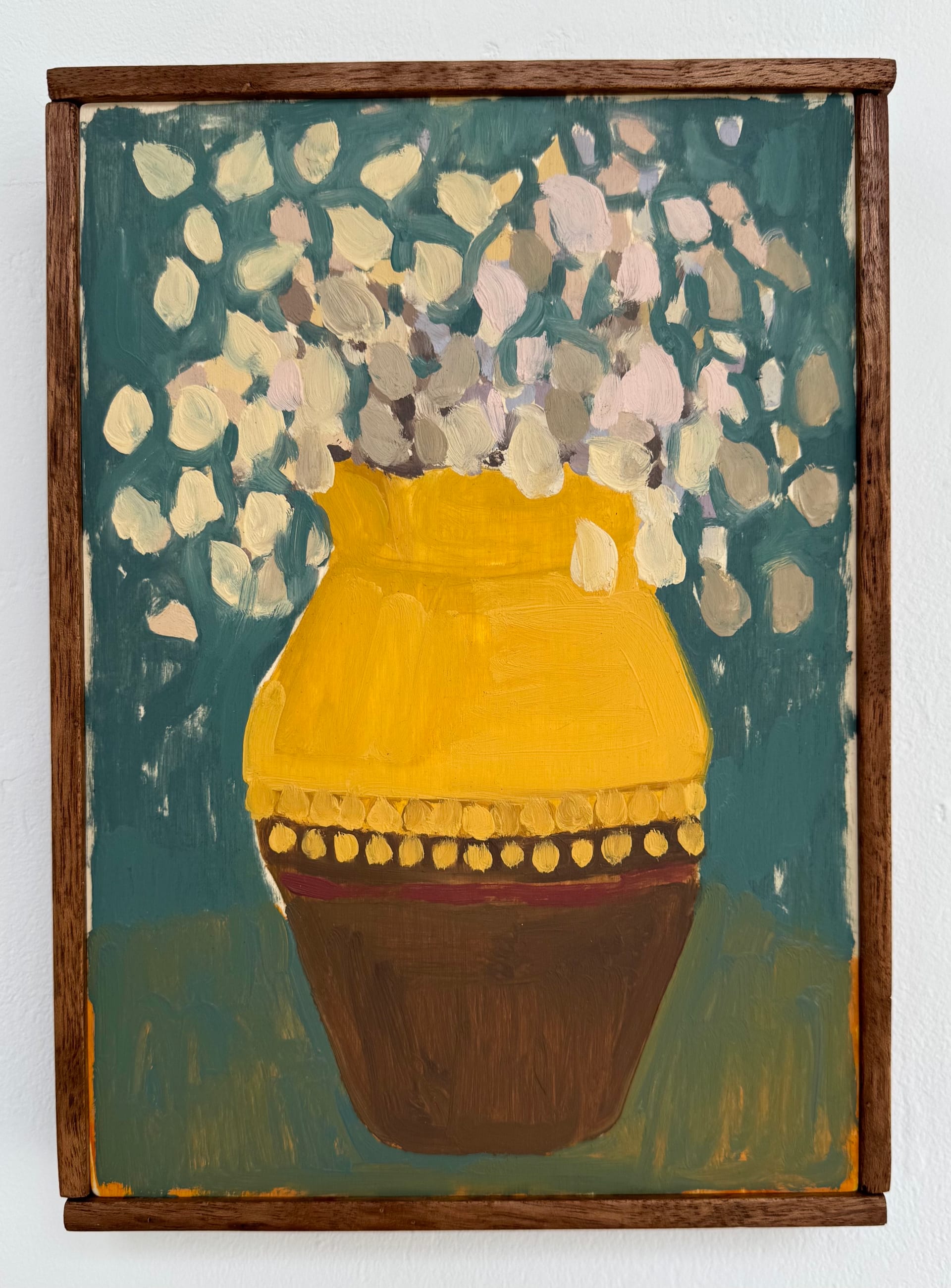 Hydrangea Study (2025) by Nina Parsons, Oil on board