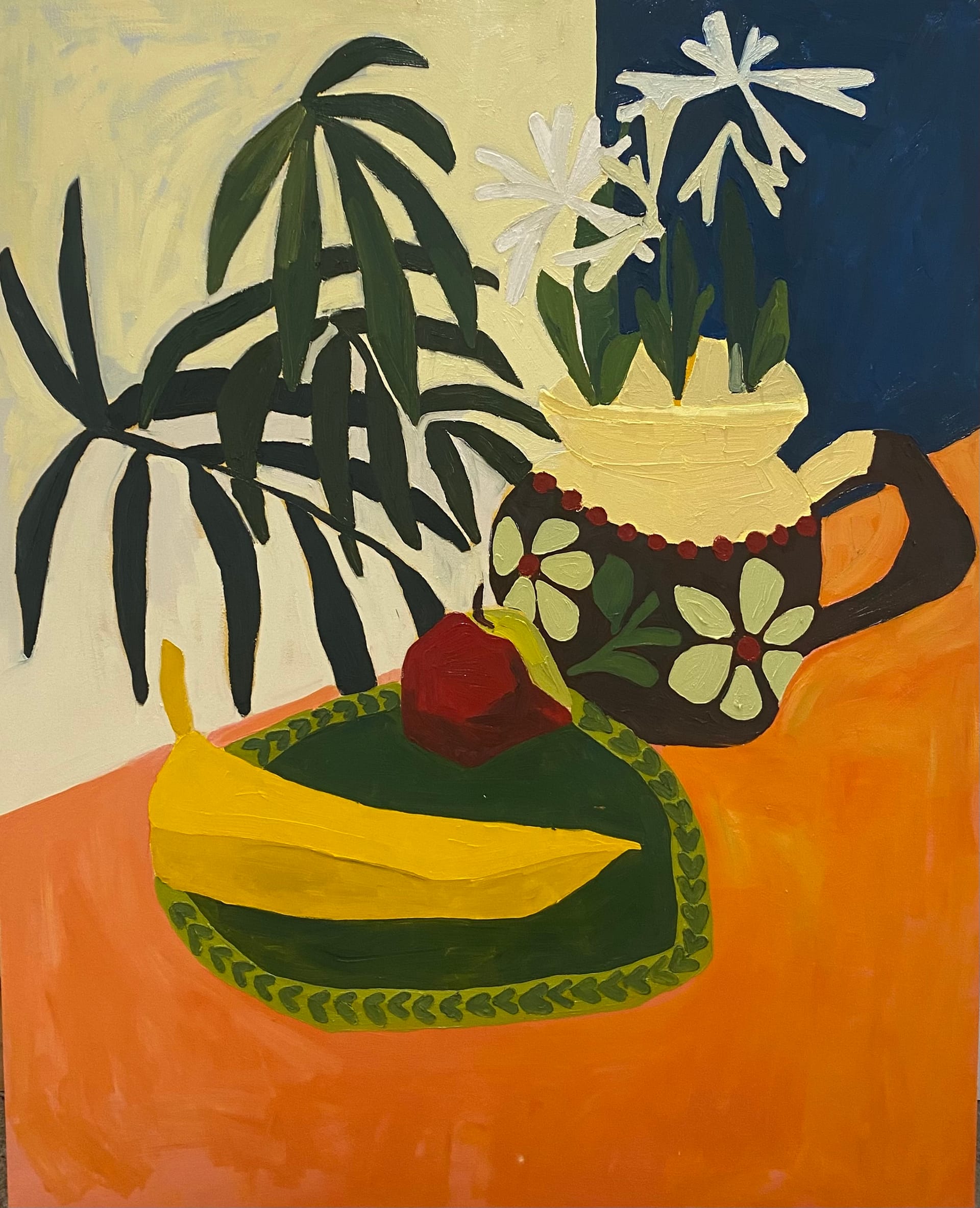 Kitchen Table (2023) by Nina Parsons, Oil on canvas