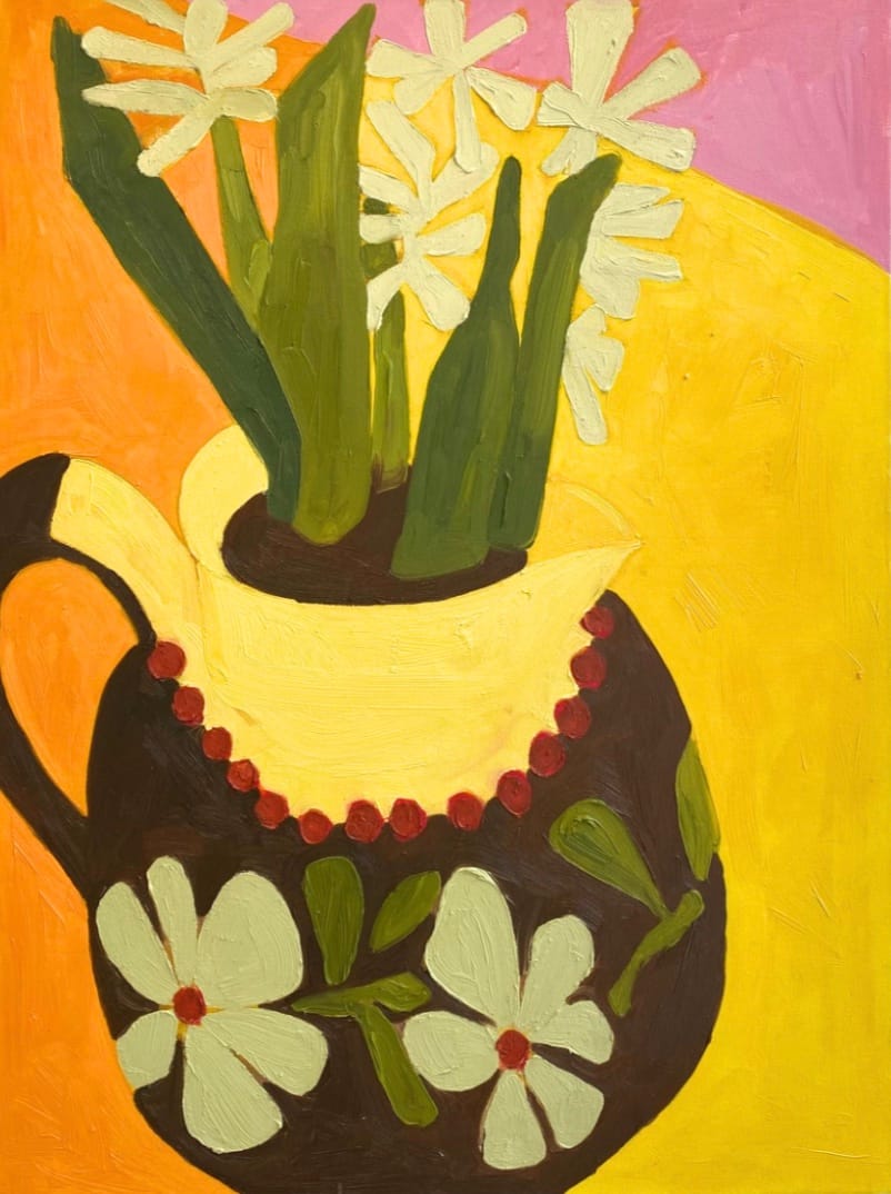 Mum's French Jug (2023) by Nina Parsons, Oil on canvas
